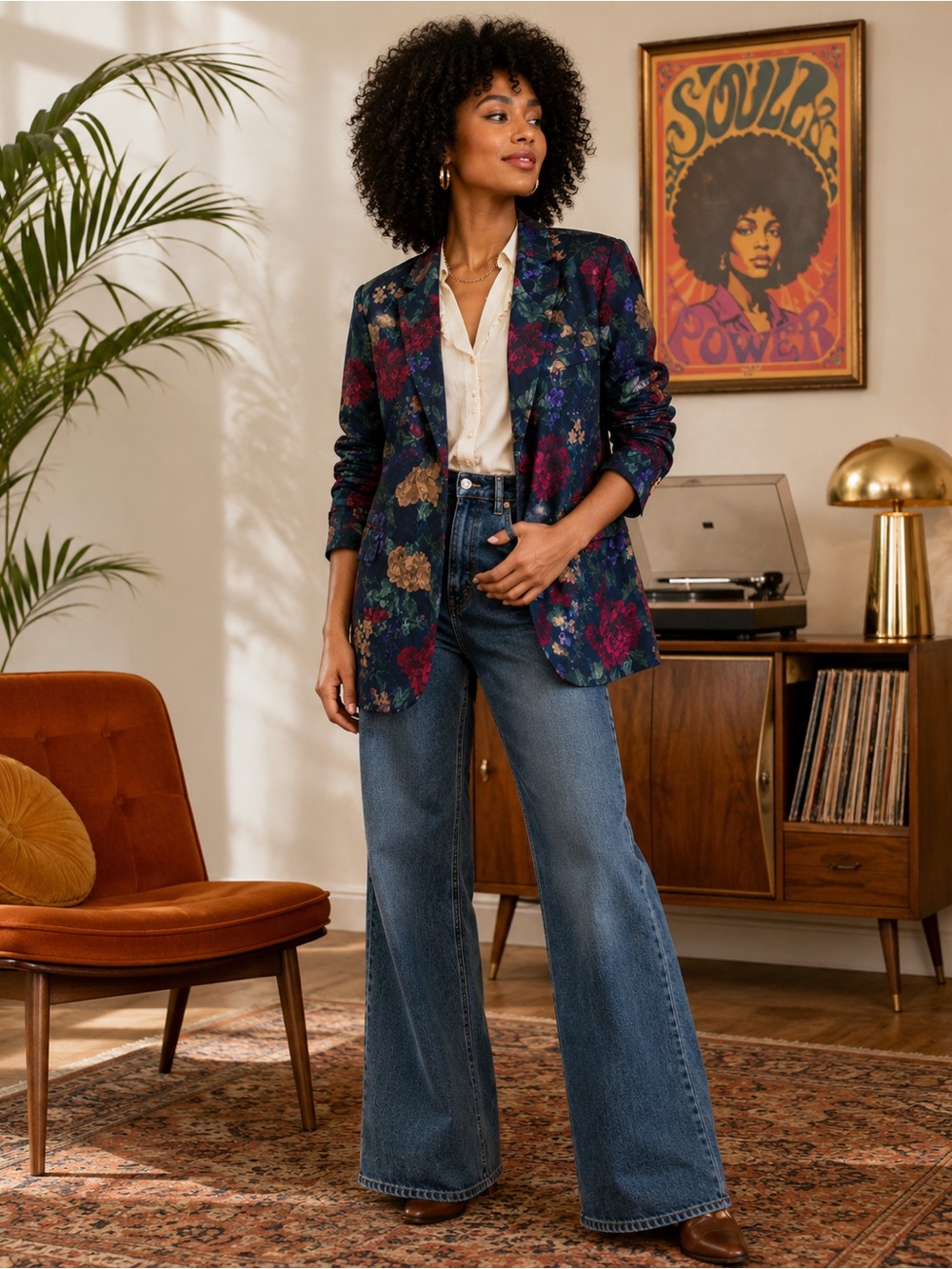 San Moire Vintage Floral Jacket - Picture 10 of 10